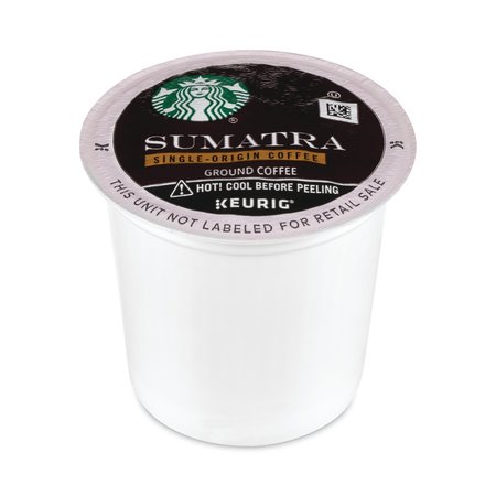 Starbucks Sumatra Coffee K-Cups, Sumatran, K-Cup, PK24 PK 12434953